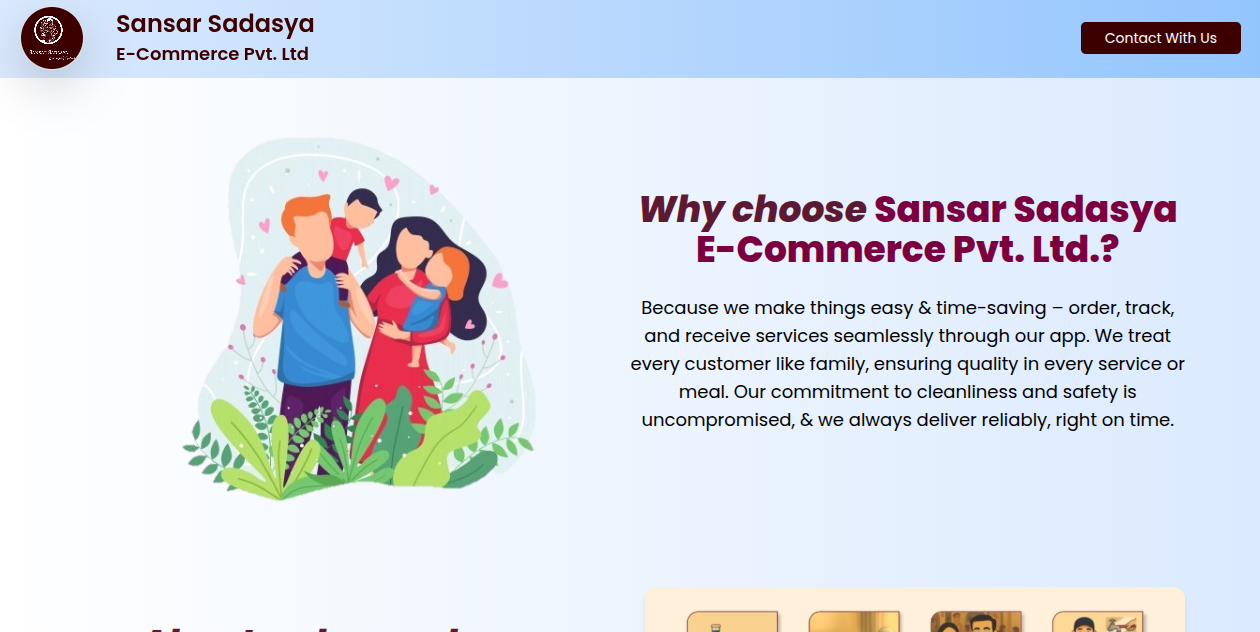 Sansarsadasya - Home Services Web Application