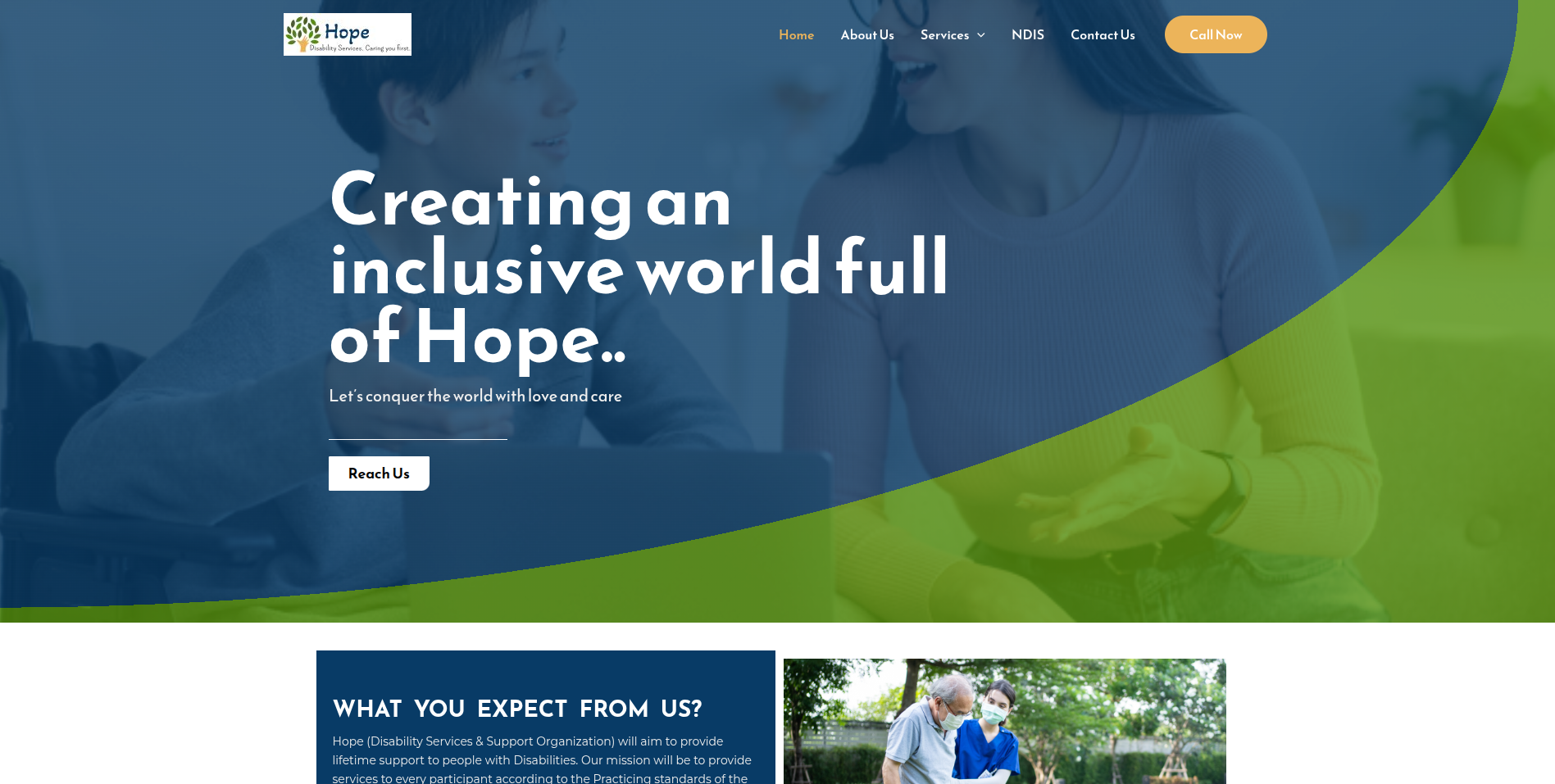 Hope Disability Services - NDIS Healthcare Portal