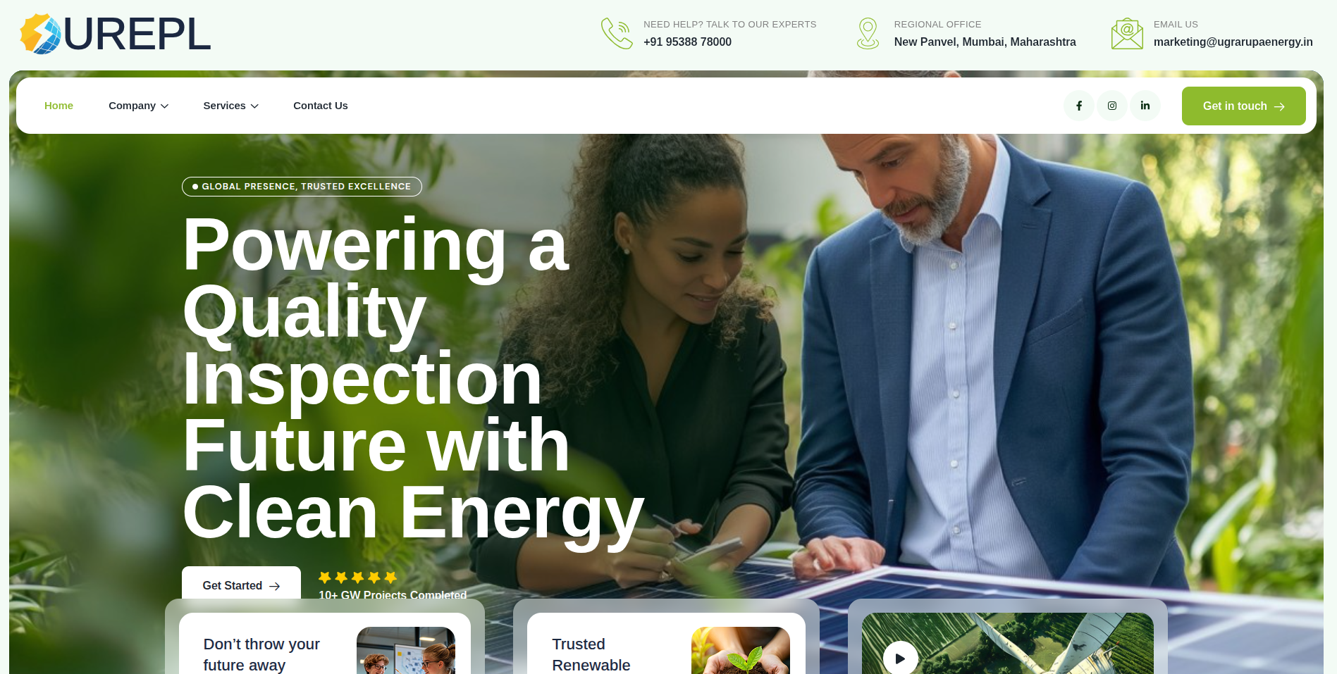 Raynetic Energy - Corporate Solar Solutions Website