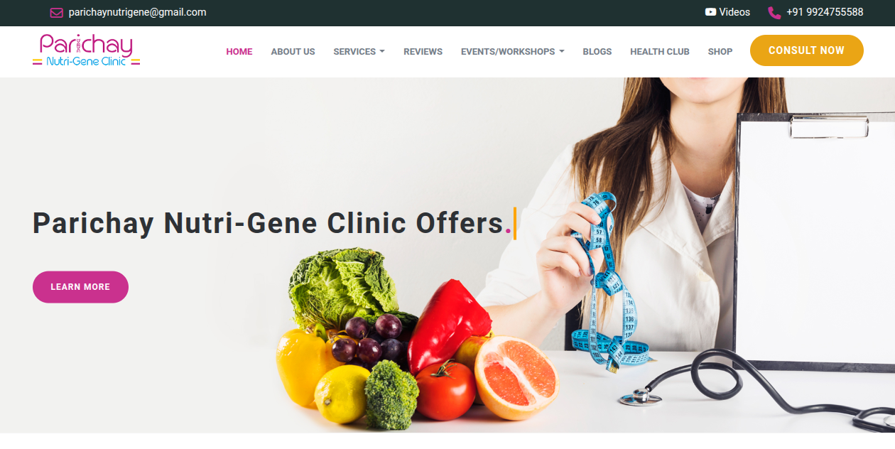 Parichaynutrigene - Clinical Nutrition Web Application